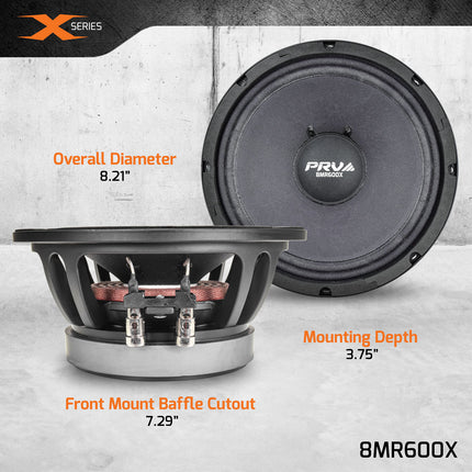 PRV 8MR600X 8"