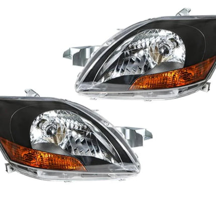 Focos Delantero Toyota Yaris 2007-2011 sedan fondo negro