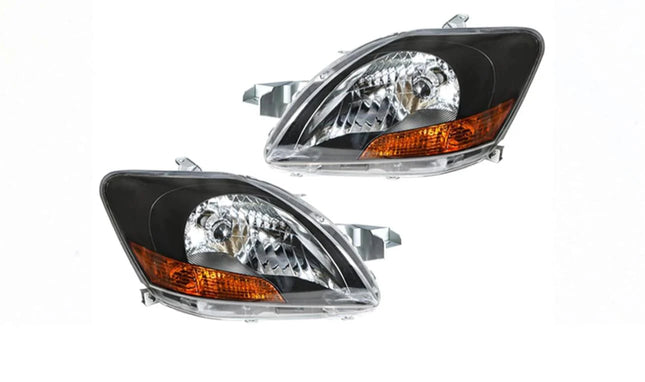 Focos Delantero Toyota Yaris 2007-2011 sedan fondo negro