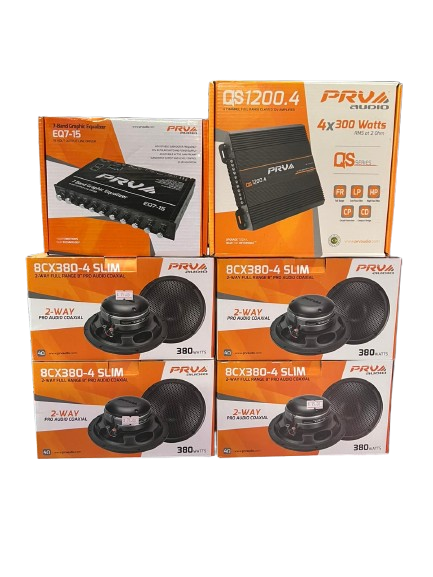 COMBO 8" PRV 1200W 8CX380-4 SLIM PREAMP 7 BANDAS