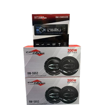 COMBO RADIO POWER SONIC Y 4 BOCINAS 6.5"