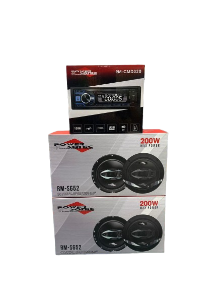 COMBO RADIO POWER SONIC Y 4 BOCINAS 6.5"