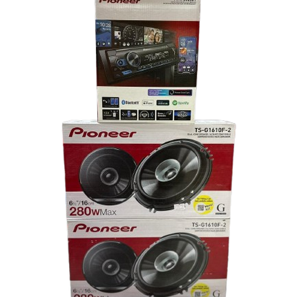 COMBO RADIO PIONEER Y 4 BOCINAS 6.5"