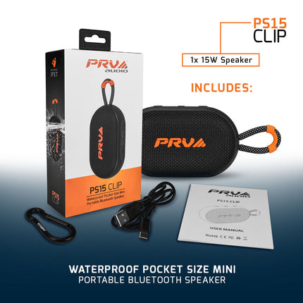 Bocina PRV Audio PS15 Clip Bluetooth