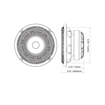 BOCINAS QUANTUM AUDIO QSX65CD 6" PAR