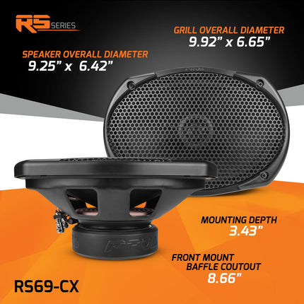 BOCINA COAXIAL PRV RS69-CX 6X9" (PAR)